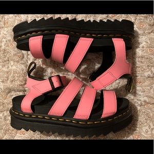 Dr. Martens Blaire Gladiator Sandals Pink Lemonade